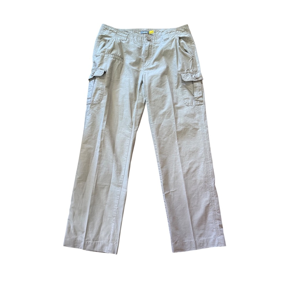 Cabelas Womens Cargo Pants Size 12 Relaxed Fit Khaki Outdoor Hiking Utility